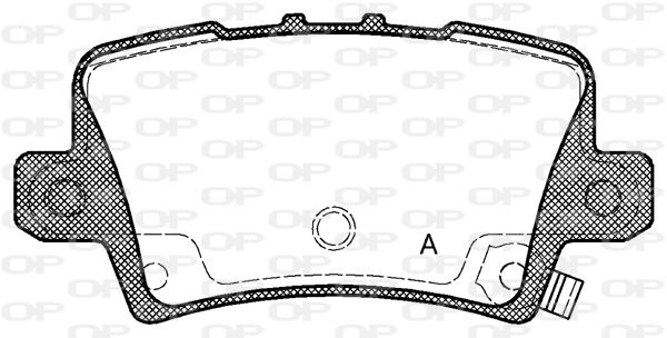 OPEN PARTS Комплект тормозных колодок, дисковый тормоз BPA1206.02